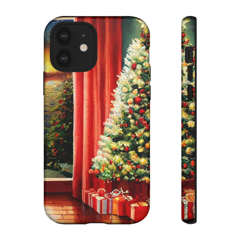 Christmas Tree in Cozy Holiday Home - Impact Resistant Phone Case iPhone 12 Glossy
